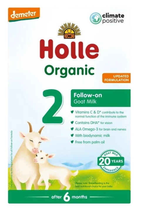 MLEKO KOZIE 2 NASTĘPNE DLA NIEMOWLĄT PO 6 MIESIĄCU DEMETER BIO 400 g - HOLLE MLEKO KOZIE 2 NASTĘPNE DLA NIEMOWLĄT PO 6 MIESIĄCU DEMETER BIO 400 g - HOLLE