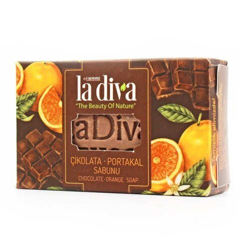 MYDŁO W KOSTCE CZEKOLADA I POMARAŃCZA 100 g - LA DIVA MYDŁO W KOSTCE CZEKOLADA I POMARAŃCZA 100 g - LA DIVA