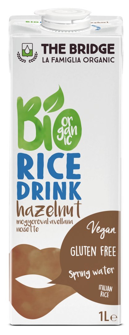 NAPÓJ RYŻOWY Z ORZECHAMI LASKOWYMI BEZGLUTENOWY BIO 1 L - THE BRIDGE NAPÓJ RYŻOWY Z ORZECHAMI LASKOWYMI BEZGLUTENOWY BIO 1 L - THE BRIDGE