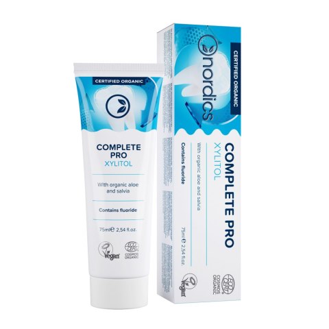 PASTA DO ZĘBÓW COMPLETE PRO Z FLUOREM ECO 75 ml - NORDICS PASTA DO ZĘBÓW COMPLETE PRO Z FLUOREM ECO 75 ml - NORDICS