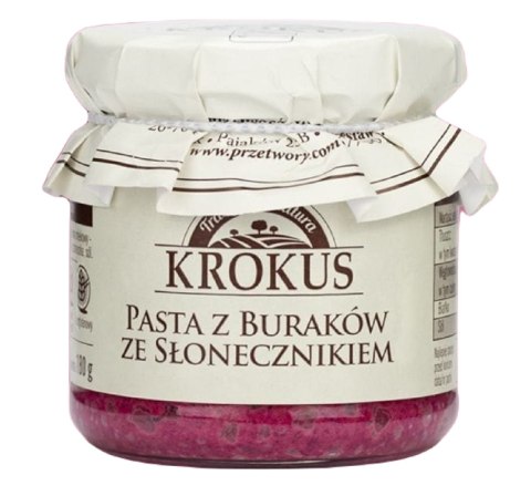 PASTA Z BURAKÓW ZE SŁONECZNIKIEM BEZGLUTENOWA 180 g - KROKUS PASTA Z BURAKÓW ZE SŁONECZNIKIEM BEZGLUTENOWA 180 g - KROKUS
