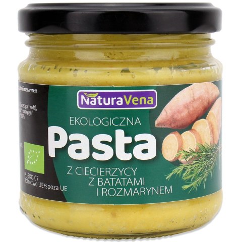 PASTA Z CIECIERZYCY I BATATÓW Z ROZMARYNEM BIO 185 g - NATURAVENA PASTA Z CIECIERZYCY I BATATÓW Z ROZMARYNEM BIO 185 g - NATURAVENA