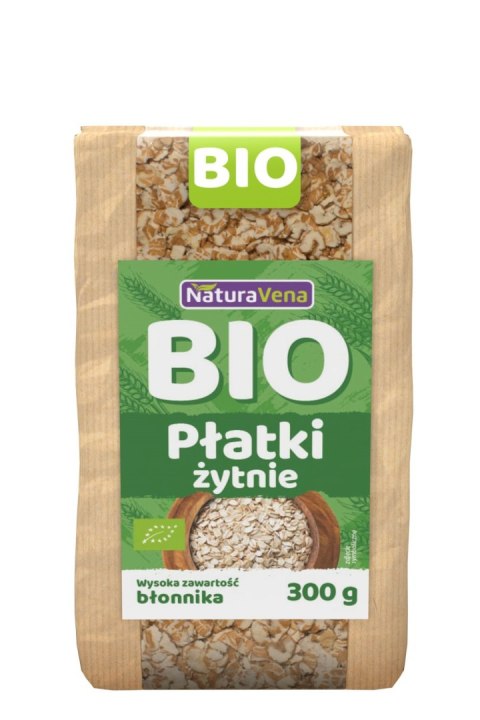 PŁATKI ŻYTNIE BIO 300 g - NATURAVENA PŁATKI ŻYTNIE BIO 300 g - NATURAVENA