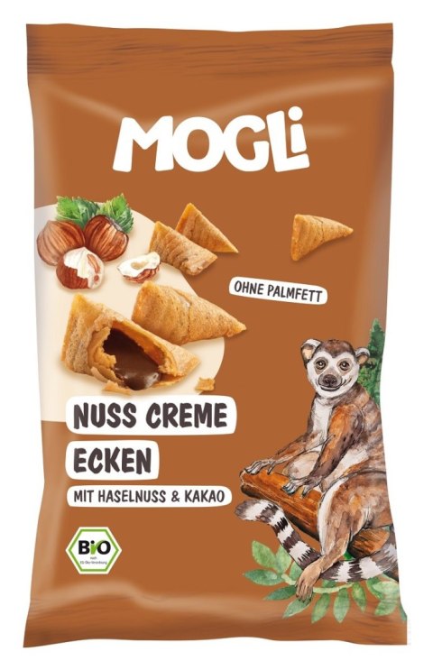 ROŻKI Z KREMEM ORZECHOWO - KAKAOWYM BEZGLUTENOWE BIO 30 g - MOGLI ROŻKI Z KREMEM ORZECHOWO - KAKAOWYM BEZGLUTENOWE BIO 30 g - MOGLI