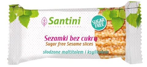 SEZAMKI SŁODZONE MALTITOLEM I KSYLITOLEM 27 g - SANTINI SEZAMKI SŁODZONE MALTITOLEM I KSYLITOLEM 27 g - SANTINI