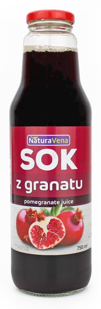 SOK Z GRANATU 100 % 750 ml - NATURAVENA SOK Z GRANATU 100 % 750 ml - NATURAVENA