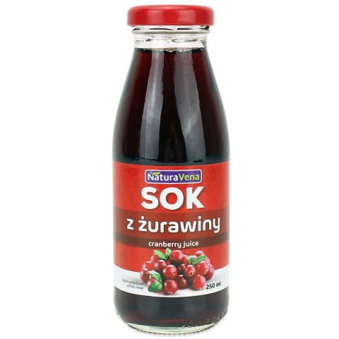 SOK Z ŻURAWINY 100 % 250 ml - NATURAVENA SOK Z ŻURAWINY 100 % 250 ml - NATURAVENA