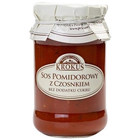 SOS POMIDOROWY Z CZOSNKIEM BEZ DODATKU CUKRÓW 340 g - KROKUS SOS POMIDOROWY Z CZOSNKIEM BEZ DODATKU CUKRÓW 340 g - KROKUS