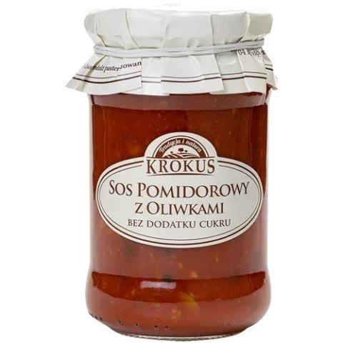 SOS POMIDOROWY Z OLIWKAMI BEZ DODATKU CUKRÓW 340 g - KROKUS SOS POMIDOROWY Z OLIWKAMI BEZ DODATKU CUKRÓW 340 g - KROKUS