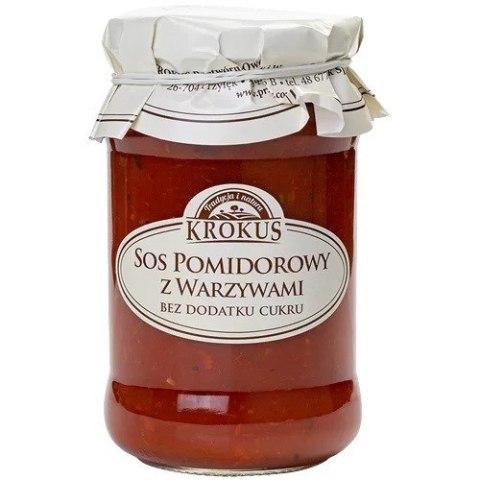 SOS POMIDOROWY Z WARZYWAMI BEZ DODATKU CUKRÓW 340 g - KROKUS SOS POMIDOROWY Z WARZYWAMI BEZ DODATKU CUKRÓW 340 g - KROKUS