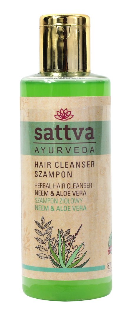 SZAMPON DO WŁOSÓW ZIOŁOWY NEEM I ALOES 210 ml - SATTVA (AYURVEDA) SZAMPON DO WŁOSÓW ZIOŁOWY NEEM I ALOES 210 ml - SATTVA (AYURVEDA)
