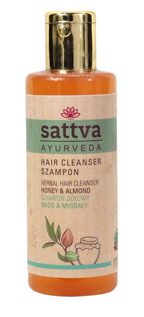 SZAMPON ZIOŁOWY DO WŁOSÓW MIÓD I MIGDAŁY 210 ml - SATTVA SZAMPON ZIOŁOWY DO WŁOSÓW MIÓD I MIGDAŁY 210 ml - SATTVA