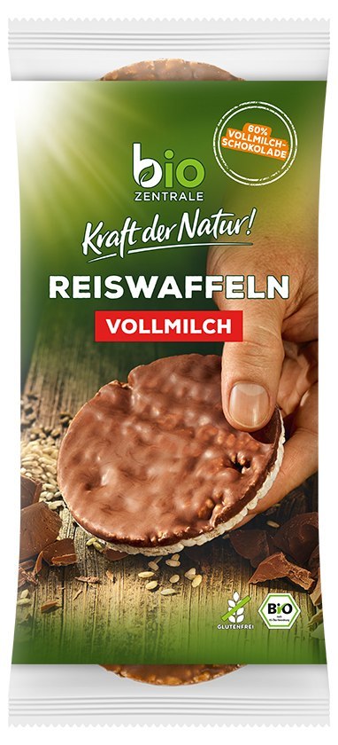 WAFLE RYŻOWE Z MLECZNĄ CZEKOLADĄ BEZGLUTENOWE BIO 100 g - BIO ZENTRALE WAFLE RYŻOWE Z MLECZNĄ CZEKOLADĄ BEZGLUTENOWE BIO 100 g - BIO ZENTRALE