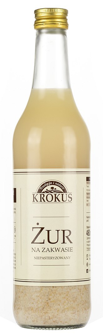 ŻUR NA ZAKWASIE NIEPASTERYZOWANY 500 ml - KROKUS ŻUR NA ZAKWASIE NIEPASTERYZOWANY 500 ml - KROKUS