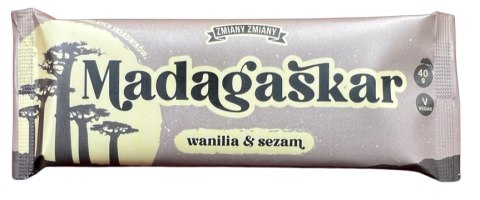 BATON BAKALIOWY O SMAKU CHAŁWY "MADAGASKAR" BEZGLUTENOWY 40 g - ZMIANY ZMIANY BATON BAKALIOWY O SMAKU CHAŁWY "MADAGASKAR" BEZGLUTENOWY 40 g - ZMIANY ZMIANY