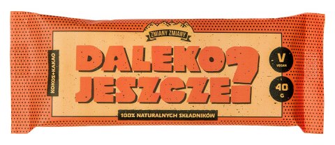 BATON BAKALIOWY Z KOKOSEM I KAKAO "DALEKO JESZCZE" BEZGLUTENOWY 40 g - ZMIANY ZMIANY BATON BAKALIOWY Z KOKOSEM I KAKAO "DALEKO JESZCZE" BEZGLUTENOWY 40 g - ZMIANY ZMIANY