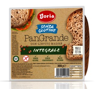 CHLEB TOSTOWY PEŁNOZIARNISTY KROJONY (MAXI KROMKI) BEZGLUTENOWY 300 g - DORIA