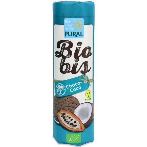 CIASTKA MARKIZY KAKAOWE Z KREMEM KOKOSOWYM WEGAŃSKIE BIO 300 g - PURAL (BIO BIS) CIASTKA MARKIZY KAKAOWE Z KREMEM KOKOSOWYM WEGAŃSKIE BIO 300 g - PURAL (BIO BIS)