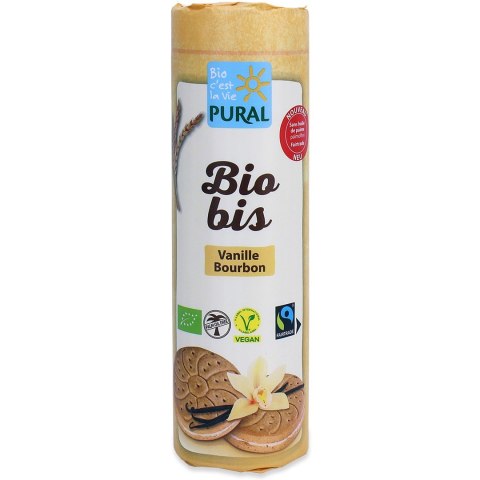CIASTKA MARKIZY Z KREMEM WANILIOWYM WEGAŃSKIE FAIR TRADE BIO 320 g - PURAL (BIO BIS) CIASTKA MARKIZY Z KREMEM WANILIOWYM WEGAŃSKIE FAIR TRADE BIO 320 g - PURAL (BIO BIS)