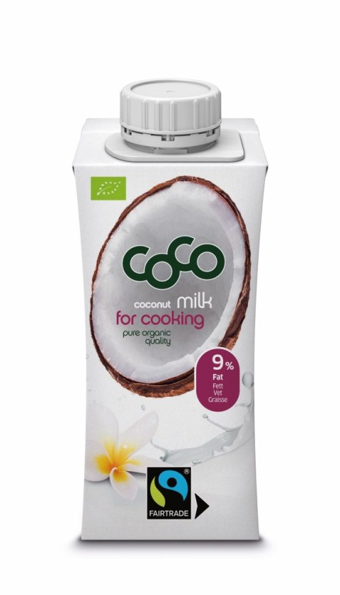 COCONUT MILK - NAPÓJ KOKOSOWY DO GOTOWANIA BEZ DODATKU CUKRÓW FAIR TRADE BIO 200 ml - COCO (DR MARTINS) COCONUT MILK - NAPÓJ KOKOSOWY DO GOTOWANIA BEZ DODATKU CUKRÓW FAIR TRADE BIO 200 ml - COCO (DR MARTINS)