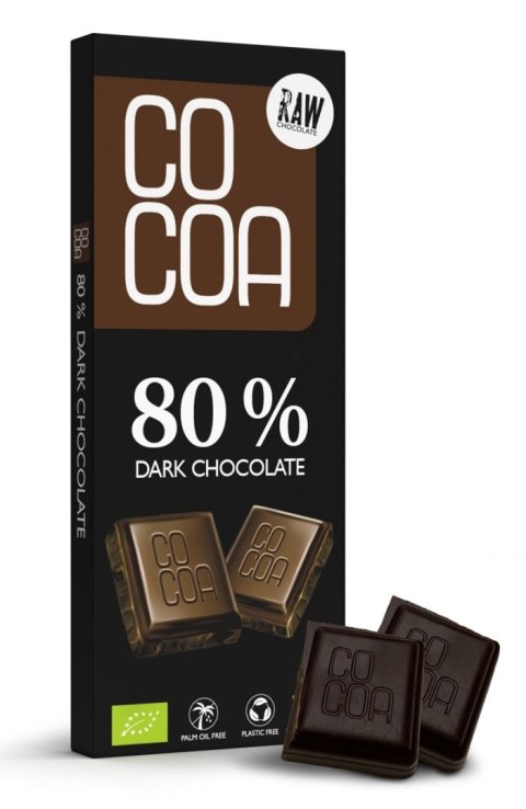 CZEKOLADA CIEMNA 80 % BIO 40 g - COCOA CZEKOLADA CIEMNA 80 % BIO 40 g - COCOA