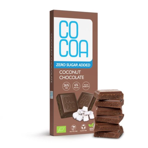 CZEKOLADA KOKOSOWA BEZ DODATKU CUKRÓW BIO 40 g - COCOA CZEKOLADA KOKOSOWA BEZ DODATKU CUKRÓW BIO 40 g - COCOA