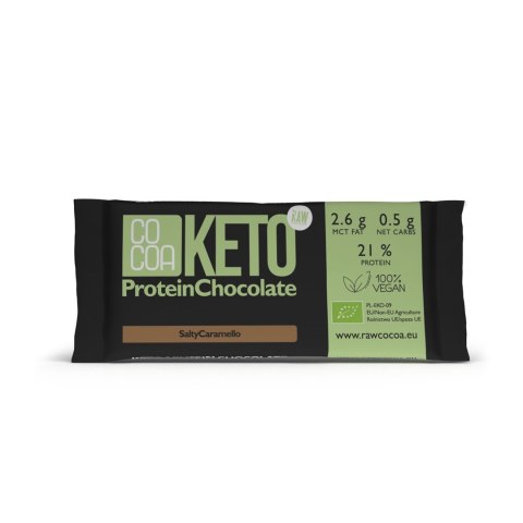 CZEKOLADA PROTEINOWA O SMAKU SŁONEGO KARMELU KETO BIO 40 g - COCOA CZEKOLADA PROTEINOWA O SMAKU SŁONEGO KARMELU KETO BIO 40 g - COCOA