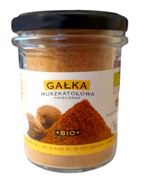 GAŁKA MUSZKATOŁOWA MIELONA BEZGLUTENOWA BIO 70 g - PIĘĆ PRZEMIAN GAŁKA MUSZKATOŁOWA MIELONA BEZGLUTENOWA BIO 70 g - PIĘĆ PRZEMIAN