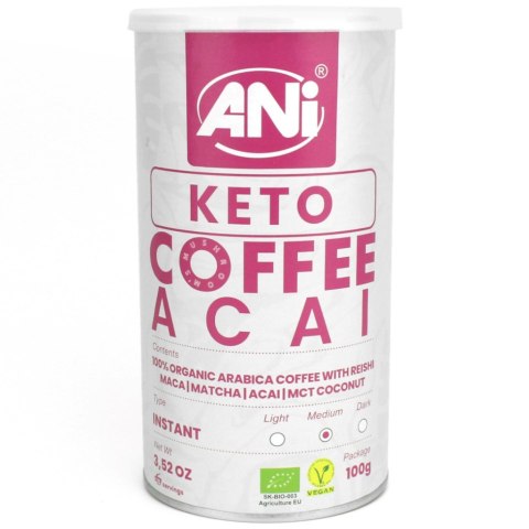 KAWA ROZPUSZCZALNA "REISHI KETO ACAI" BIO 100 g - ANI KAWA ROZPUSZCZALNA "REISHI KETO ACAI" BIO 100 g - ANI