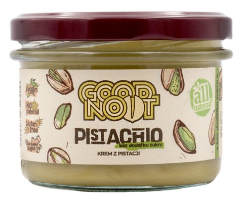 KREM PISTACJOWY BEZ DODATKU CUKRÓW 200 g - GOOD NOOT KREM PISTACJOWY BEZ DODATKU CUKRÓW 200 g - GOOD NOOT