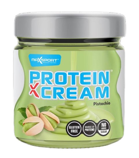 KREM PROTEINOWY PISTACJOWY BEZ DODATKU CUKRÓW BEZGLUTENOWY 200 g - MAXSPORT KREM PROTEINOWY PISTACJOWY BEZ DODATKU CUKRÓW BEZGLUTENOWY 200 g - MAXSPORT