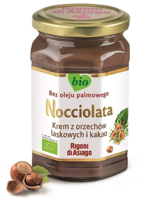KREM Z ORZECHÓW LASKOWYCH I KAKAO BEZGLUTENOWY BIO 650 g - RIGONI DI ASIAGO (NOCCIOLATA) KREM Z ORZECHÓW LASKOWYCH I KAKAO BEZGLUTENOWY BIO 650 g - RIGONI DI ASIAGO (NOCCIOLATA)