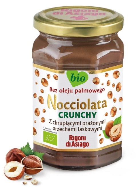 KREM Z ORZECHÓW LASKOWYCH I KAKAO CRUNCHY BEZGLUTENOWY BIO 250 g - RIGONI DI ASIAGO (NOCCIOLATA) KREM Z ORZECHÓW LASKOWYCH I KAKAO CRUNCHY BEZGLUTENOWY BIO 250 g - RIGONI DI ASIAGO (NOCCIOLATA)