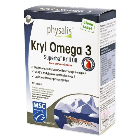 KRYL OMEGA-3 30 KAPSUŁEK - PHYSALIS KRYL OMEGA-3 30 KAPSUŁEK - PHYSALIS