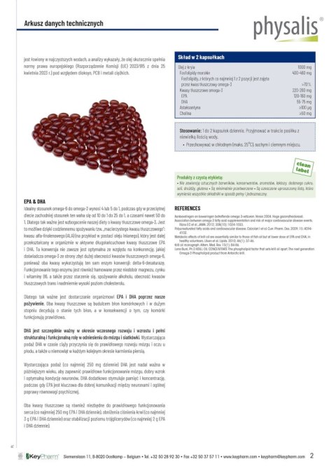 KRYL OMEGA-3 30 KAPSUŁEK - PHYSALIS KRYL OMEGA-3 30 KAPSUŁEK - PHYSALIS