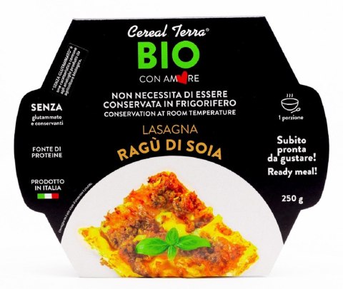 LASAGNE Z SOSEM SOJOWYM RAGU BIO 250 g - CEREAL TERRA LASAGNE Z SOSEM SOJOWYM RAGU BIO 250 g - CEREAL TERRA