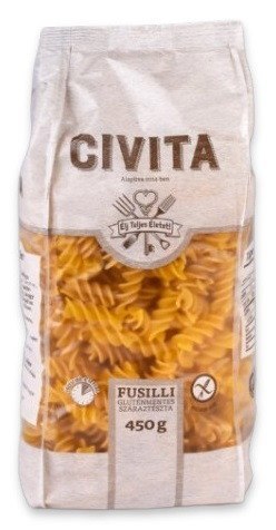 MAKARON (KUKURYDZIANY) FUSILLI BEZGLUTENOWY 450 g - CIVITA MAKARON (KUKURYDZIANY) FUSILLI BEZGLUTENOWY 450 g - CIVITA