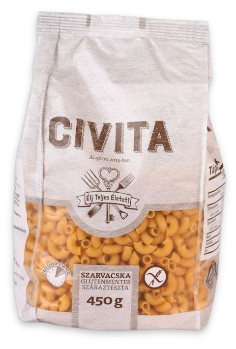 MAKARON (KUKURYDZIANY) KOLANKA BEZGLUTENOWY 450 g - CIVITA MAKARON (KUKURYDZIANY) KOLANKA BEZGLUTENOWY 450 g - CIVITA