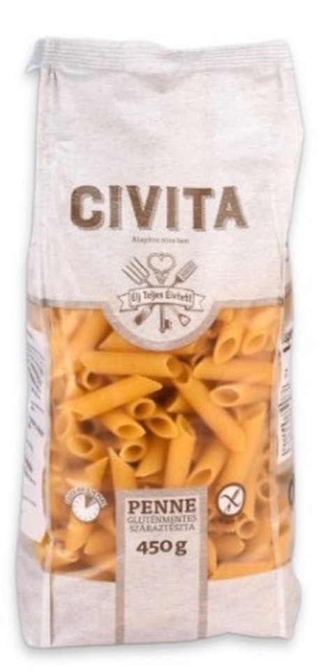MAKARON (KUKURYDZIANY) PENNE BEZGLUTENOWY 450 g - CIVITA MAKARON (KUKURYDZIANY) PENNE BEZGLUTENOWY 450 g - CIVITA