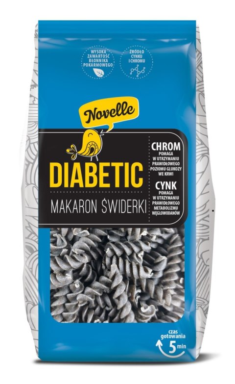 MAKARON (Z SOCZEWICĄ CZARNĄ) DLA DIABETYKÓW ŚWIDERKI 250 g - NOVELLE MAKARON (Z SOCZEWICĄ CZARNĄ) DLA DIABETYKÓW ŚWIDERKI 250 g - NOVELLE