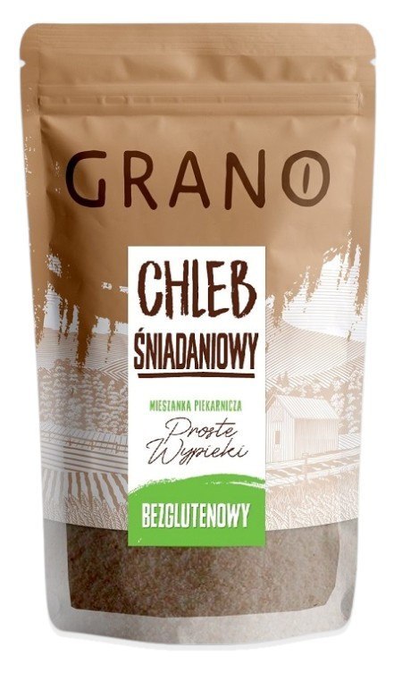 MIESZANKA DO WYPIEKU CHLEBA ŚNIADANIOWEGO BEZGLUTENOWA 500 g - GRANO MIESZANKA DO WYPIEKU CHLEBA ŚNIADANIOWEGO BEZGLUTENOWA 500 g - GRANO