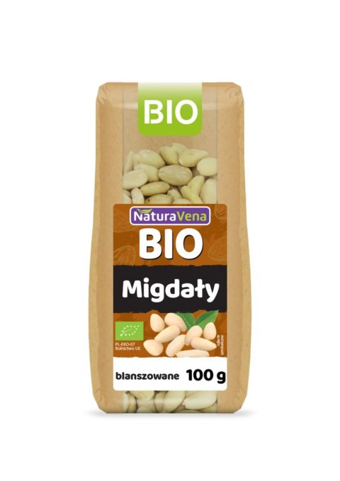 MIGDAŁY BLANSZOWANE BIO 100 g - NATURAVENA MIGDAŁY BLANSZOWANE BIO 100 g - NATURAVENA