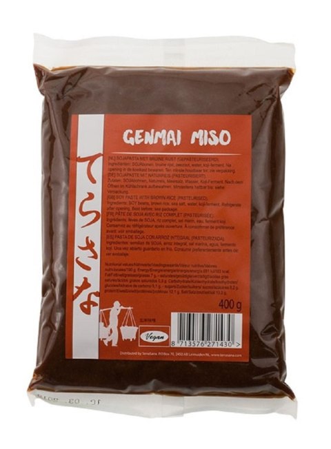 MISO GENMAI (PASTA Z SOI I RYŻU BRĄZOWEGO) 400 g - TERRASANA MISO GENMAI (PASTA Z SOI I RYŻU BRĄZOWEGO) 400 g - TERRASANA