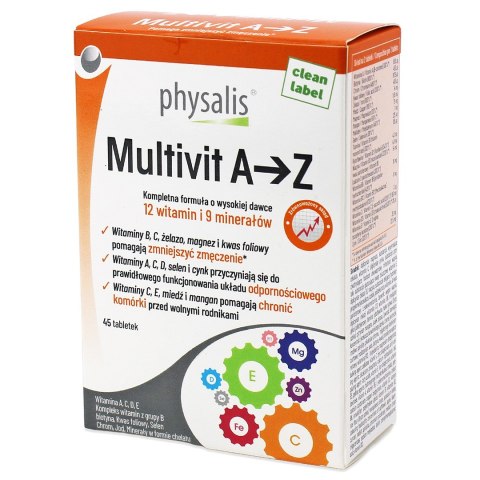 MULTIVIT A - Z 45 TABLETEK - PHYSALIS MULTIVIT A - Z 45 TABLETEK - PHYSALIS