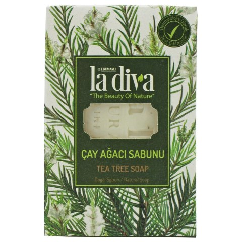 MYDŁO W KOSTCE DRZEWO HERBACIANE 100 g - LA DIVA MYDŁO W KOSTCE DRZEWO HERBACIANE 100 g - LA DIVA