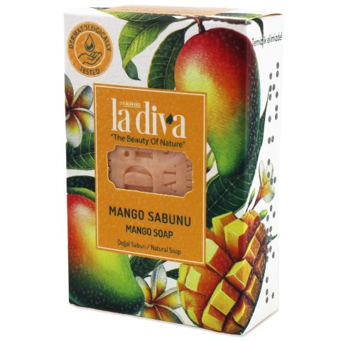 MYDŁO W KOSTCE MANGO 100 g - LA DIVA MYDŁO W KOSTCE MANGO 100 g - LA DIVA