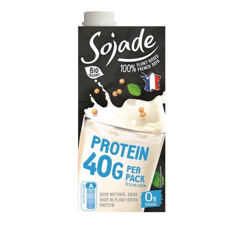 NAPÓJ WYSOKOPROTEINOWY SOJOWY NATURALNY BEZ CUKRU BEZGLUTENOWY BIO 750 ml - SOJADE NAPÓJ WYSOKOPROTEINOWY SOJOWY NATURALNY BEZ CUKRU BEZGLUTENOWY BIO 750 ml - SOJADE