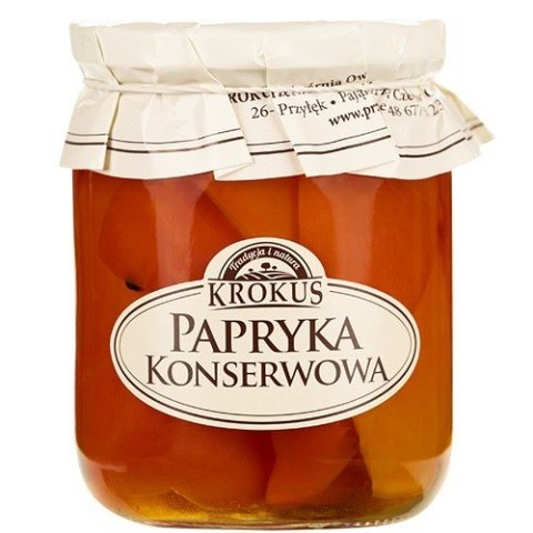 PAPRYKA KONSERWOWA BEZGLUTENOWA 480 g (230 g) - KROKUS PAPRYKA KONSERWOWA BEZGLUTENOWA 480 g (230 g) - KROKUS