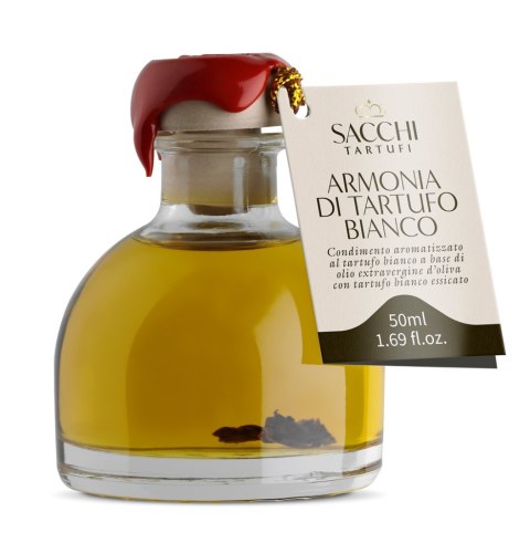 PRZYPRAWA NA BAZIE OLIWY Z OLIWEK Z TRUFLĄ BIAŁĄ 50 ml - SACCHI TARTUFI PRZYPRAWA NA BAZIE OLIWY Z OLIWEK Z TRUFLĄ BIAŁĄ 50 ml - SACCHI TARTUFI