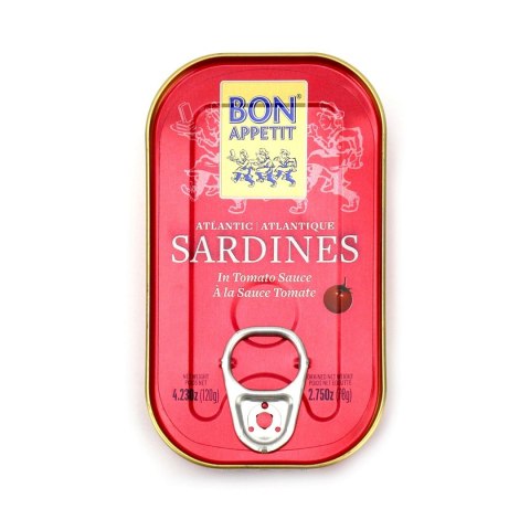 SARDYNKI PORTUGALSKIE W SOSIE POMIDOROWYM 120 g (78 g) - BON APPETIT SARDYNKI PORTUGALSKIE W SOSIE POMIDOROWYM 120 g (78 g) - BON APPETIT
